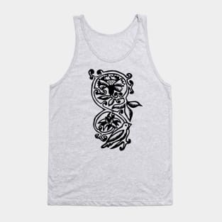 Tudor Bird with Flowers Tank Top